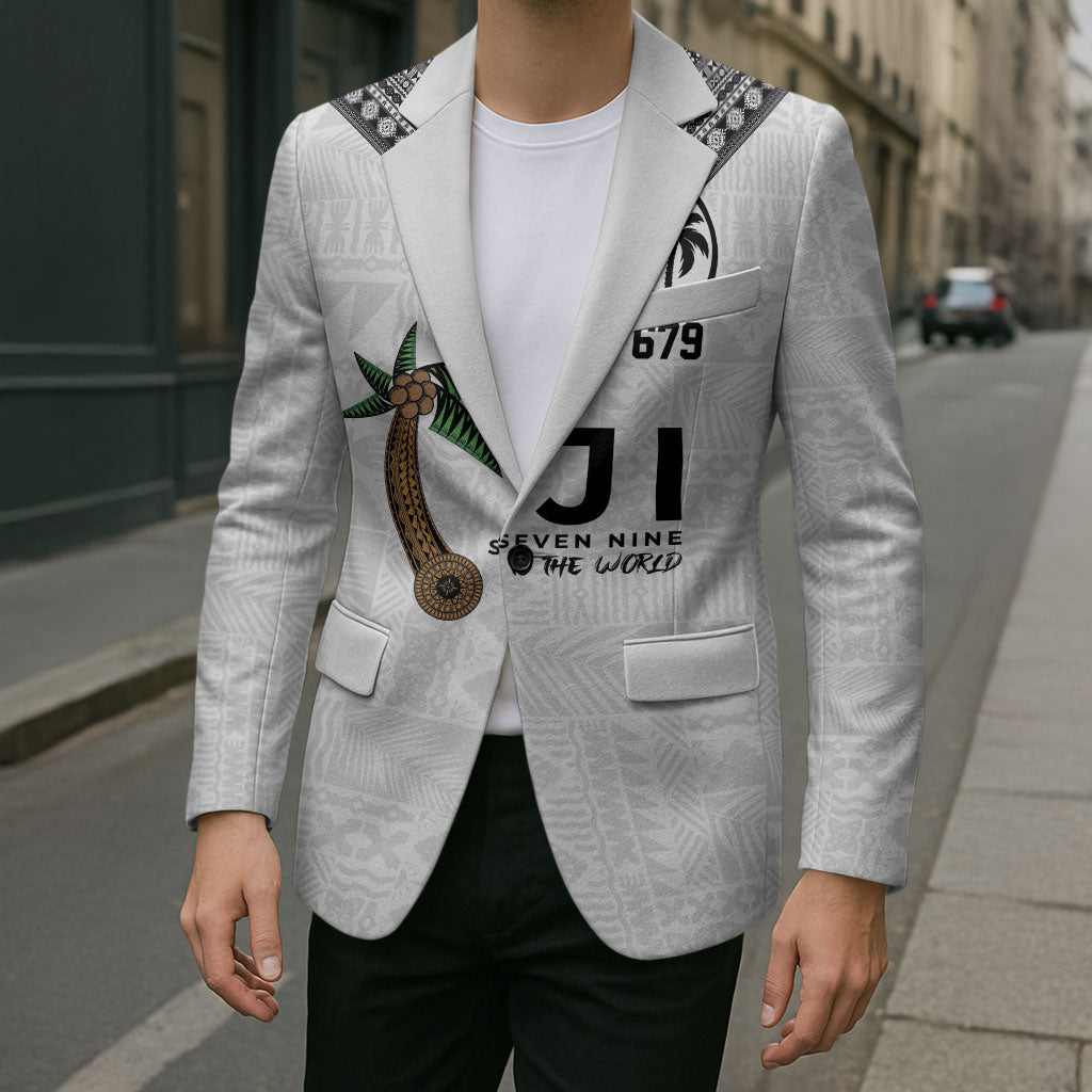 Fijian Rugby Blazer Six Seven Nine to The World - Tapa Pattern