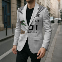 Fijian Rugby Blazer Six Seven Nine to The World - Tapa Pattern