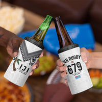 Fijian Rugby 4 in 1 Can Cooler Tumbler Six Seven Nine to The World - Tapa Pattern LT03 - Polynesian Pride