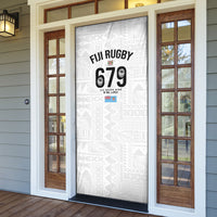 Fijian Rugby Door Cover Six Seven Nine to The World - Tapa Pattern