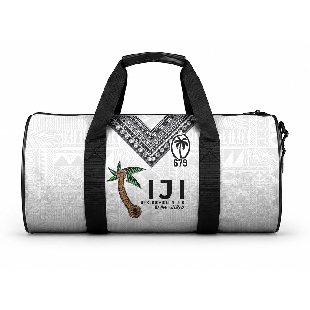 Fijian Rugby Duffle Bag Six Seven Nine to The World - Tapa Pattern