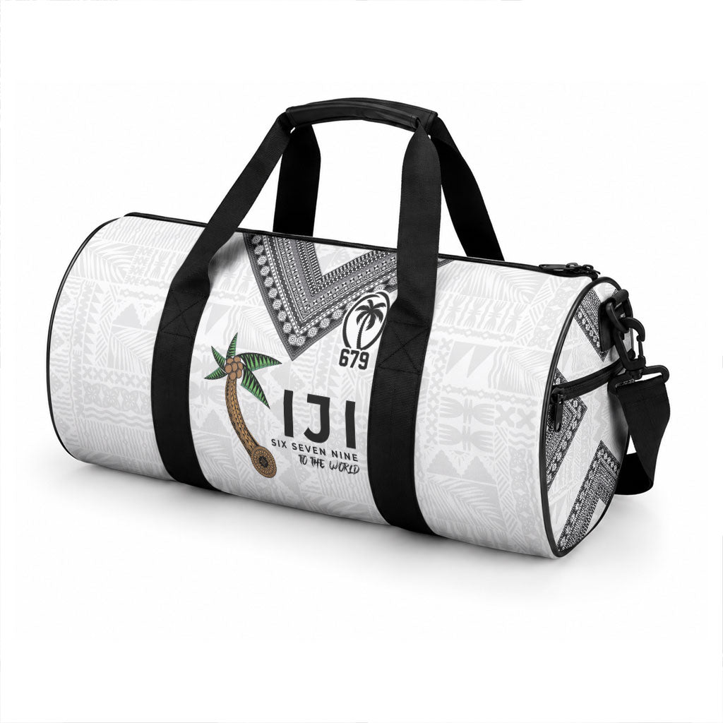 Fijian Rugby Duffle Bag Six Seven Nine to The World - Tapa Pattern