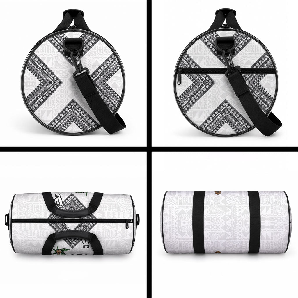 Fijian Rugby Duffle Bag Six Seven Nine to The World - Tapa Pattern