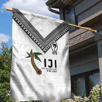 Fijian Rugby Garden Flag Six Seven Nine to The World - Tapa Pattern
