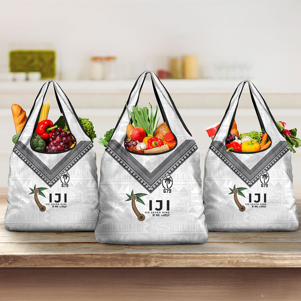 Fijian Rugby Grocery Bag Six Seven Nine to The World - Tapa Pattern