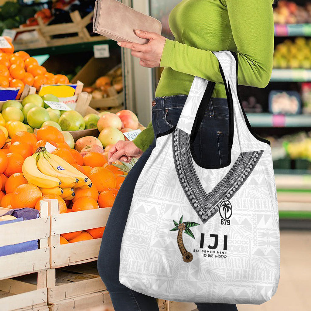Fijian Rugby Grocery Bag Six Seven Nine to The World - Tapa Pattern