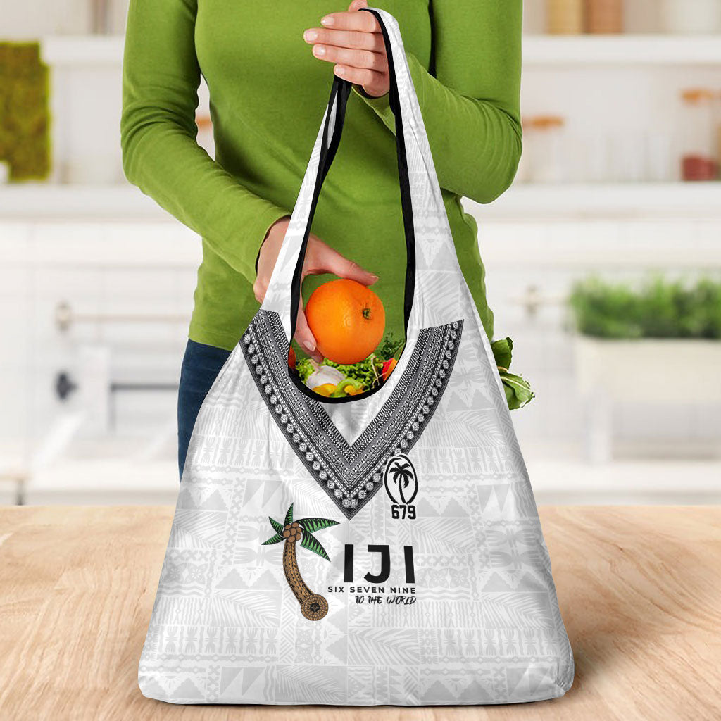 Fijian Rugby Grocery Bag Six Seven Nine to The World - Tapa Pattern