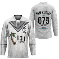 Fijian Rugby Hockey Jersey Six Seven Nine to The World - Tapa Pattern