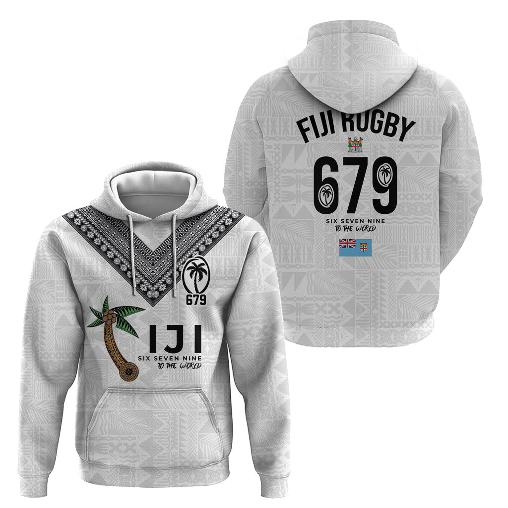 Fijian Rugby Hoodie Six Seven Nine to The World - Tapa Pattern