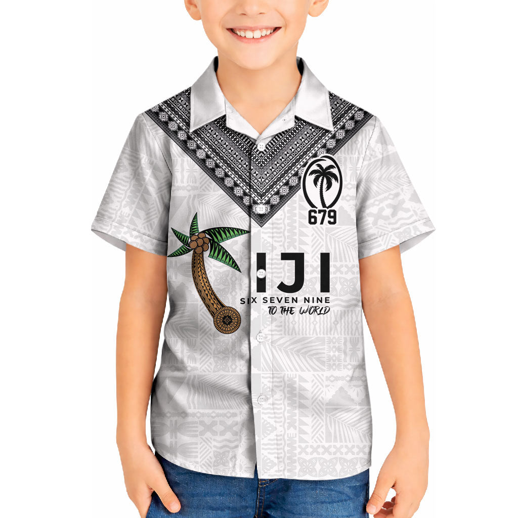Fijian Rugby Kid Hawaiian Shirt Six Seven Nine to The World - Tapa Pattern