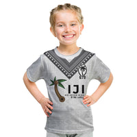 Fijian Rugby Kid T Shirt Six Seven Nine to The World - Tapa Pattern