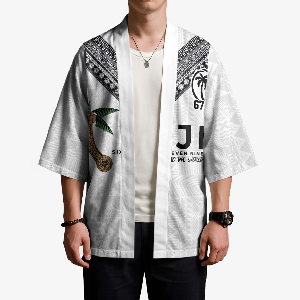 Fijian Rugby Kimono Six Seven Nine to The World - Tapa Pattern
