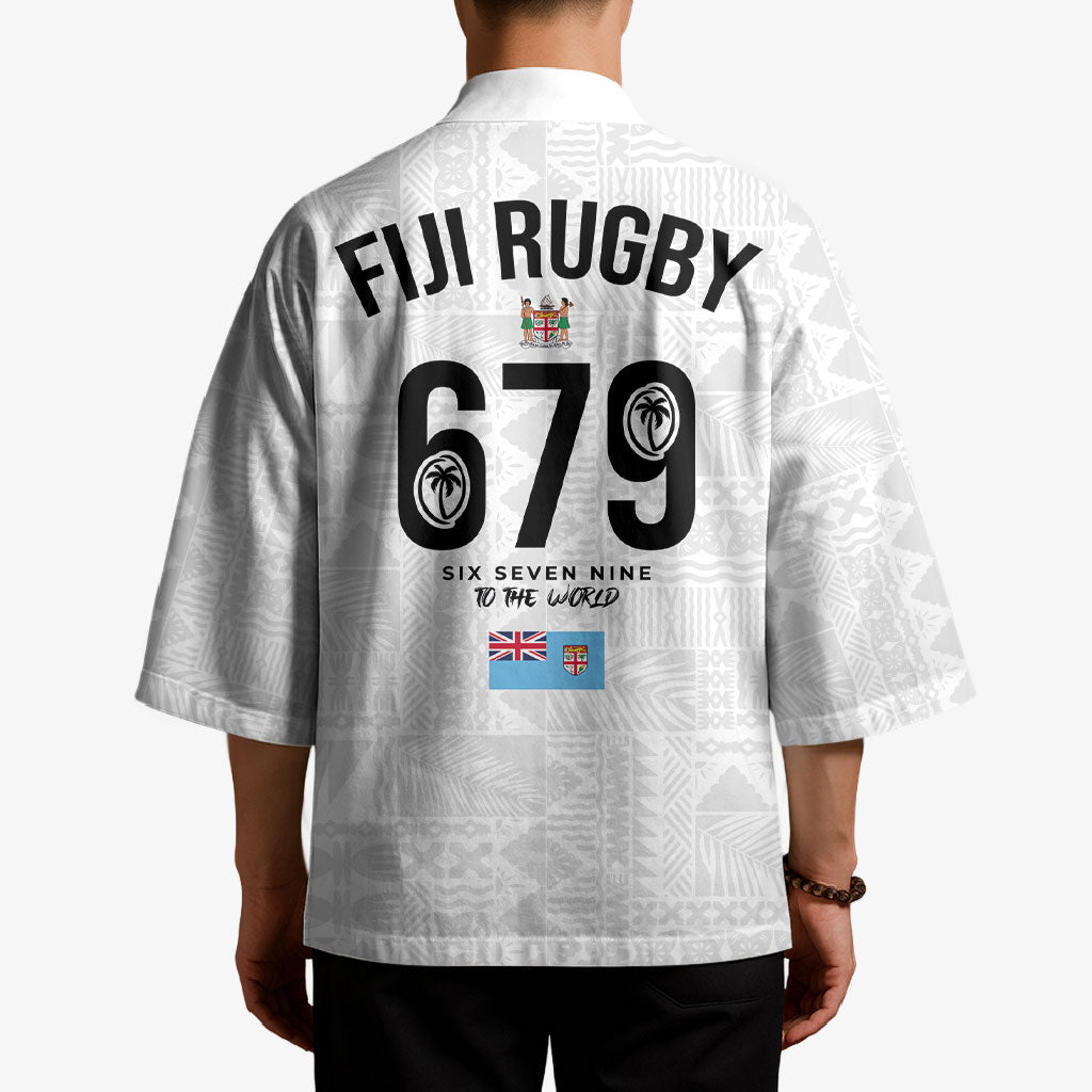 Fijian Rugby Kimono Six Seven Nine to The World - Tapa Pattern