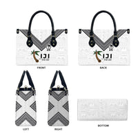 Fijian Rugby Leather Bag Six Seven Nine to The World - Tapa Pattern