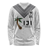 Fijian Rugby Long Sleeve Shirt Six Seven Nine to The World - Tapa Pattern