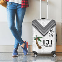 Fijian Rugby Luggage Cover Six Seven Nine to The World - Tapa Pattern