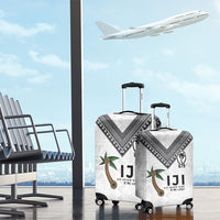 Fijian Rugby Luggage Cover Six Seven Nine to The World - Tapa Pattern