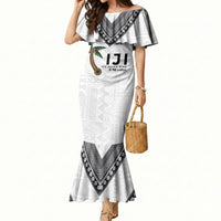 Fijian Rugby Mermaid Dress Six Seven Nine to The World - Tapa Pattern