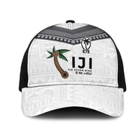 Fijian Rugby Mesh Trucker Cap Six Seven Nine to The World - Tapa Pattern