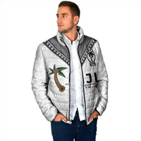 Fijian Rugby Padded Jacket Six Seven Nine to The World - Tapa Pattern