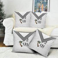 Fijian Rugby Pillow Cover Six Seven Nine to The World - Tapa Pattern