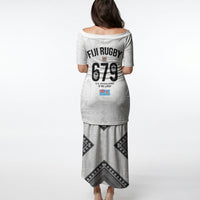 Fijian Rugby Puletasi Six Seven Nine to The World - Tapa Pattern