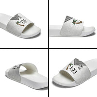 Fijian Rugby Slide Sandals Six Seven Nine to The World - Tapa Pattern