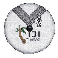 Fijian Rugby Spare Tire Cover Six Seven Nine to The World - Tapa Pattern
