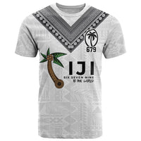 Fijian Rugby T Shirt Six Seven Nine to The World - Tapa Pattern