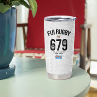 Fijian Rugby Tumbler Cup Six Seven Nine to The World - Tapa Pattern