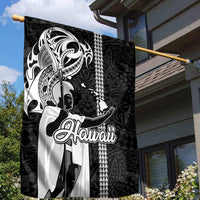 Hawaii Lanai Island Garden Flag Hawaiian King and Kakau Symbols Abstract Shoulder Tattoo LT03 - Polynesian Pride