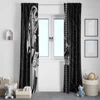 Hawaii Lanai Island Window Curtain Hawaiian King and Kakau Symbols Abstract Shoulder Tattoo LT03 - Polynesian Pride