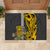 Custom Hawaii Molokai Island Rubber Doormat Hawaiian Warrior and Kakau Symbols Abstract Tattoo LT03 - Polynesian Pride