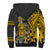 Custom Hawaii Molokai Island Sherpa Hoodie Hawaiian Warrior and Kakau Symbols Abstract Tattoo LT03 - Polynesian Pride