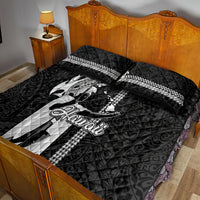 Hawaii Molokai Island Quilt Bed Set Hawaiian King and Kakau Symbols Abstract Shoulder Tattoo LT03 - Polynesian Pride