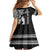 Custom Hawaii Molokai Island Kid Short Sleeve Dress Hawaiian King and Kakau Symbols Abstract Shoulder Tattoo LT03 - Polynesian Pride
