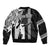 Custom Hawaii Molokai Island Sleeve Zip Bomber Jacket Hawaiian King and Kakau Symbols Abstract Shoulder Tattoo LT03 - Polynesian Pride