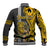 Custom Hawaii Niihau Island Baseball Jacket Hawaiian Warrior and Kakau Symbols Abstract Tattoo LT03 - Polynesian Pride