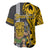 Custom Hawaii Niihau Island Baseball Jersey Hawaiian Warrior and Kakau Symbols Abstract Tattoo LT03 - Polynesian Pride