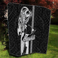 Hawaii Oahu Island Quilt Hawaiian King and Kakau Symbols Abstract Shoulder Tattoo LT03 - Polynesian Pride