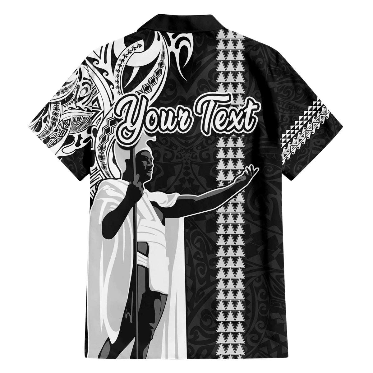 Custom Hawaii Oahu Island Family Matching Short Sleeve Bodycon Dress and Hawaiian Shirt Hawaiian King and Kakau Symbols Abstract Shoulder Tattoo LT03 - Polynesian Pride