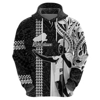 Hawaii Kahoolawe Island Hoodie Hawaiian King and Kakau Symbols Abstract Shoulder Tattoo LT03 - Polynesian Pride