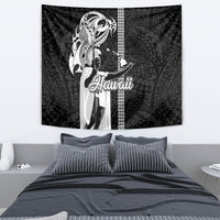 Hawaii Kahoolawe Island Tapestry Hawaiian King and Kakau Symbols Abstract Shoulder Tattoo LT03 - Polynesian Pride