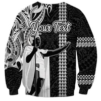 Custom Hawaii Kahoolawe Island Sweatshirt Hawaiian King and Kakau Symbols Abstract Shoulder Tattoo LT03 - Polynesian Pride