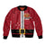 Papua New Guinea Merry Christmas Bomber Jacket Santa Suit Style With Melanesian Pattern