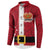 Papua New Guinea Merry Christmas Button Sweatshirt Santa Suit Style With Melanesian Pattern