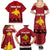 Papua New Guinea Merry Christmas Family Matching Summer Maxi Dress and Hawaiian Shirt Santa Suit Style With Melanesian Pattern