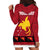 Papua New Guinea Merry Christmas Hoodie Dress Santa Suit Style With Melanesian Pattern