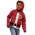 Papua New Guinea Merry Christmas Kid Hoodie Santa Suit Style With Melanesian Pattern