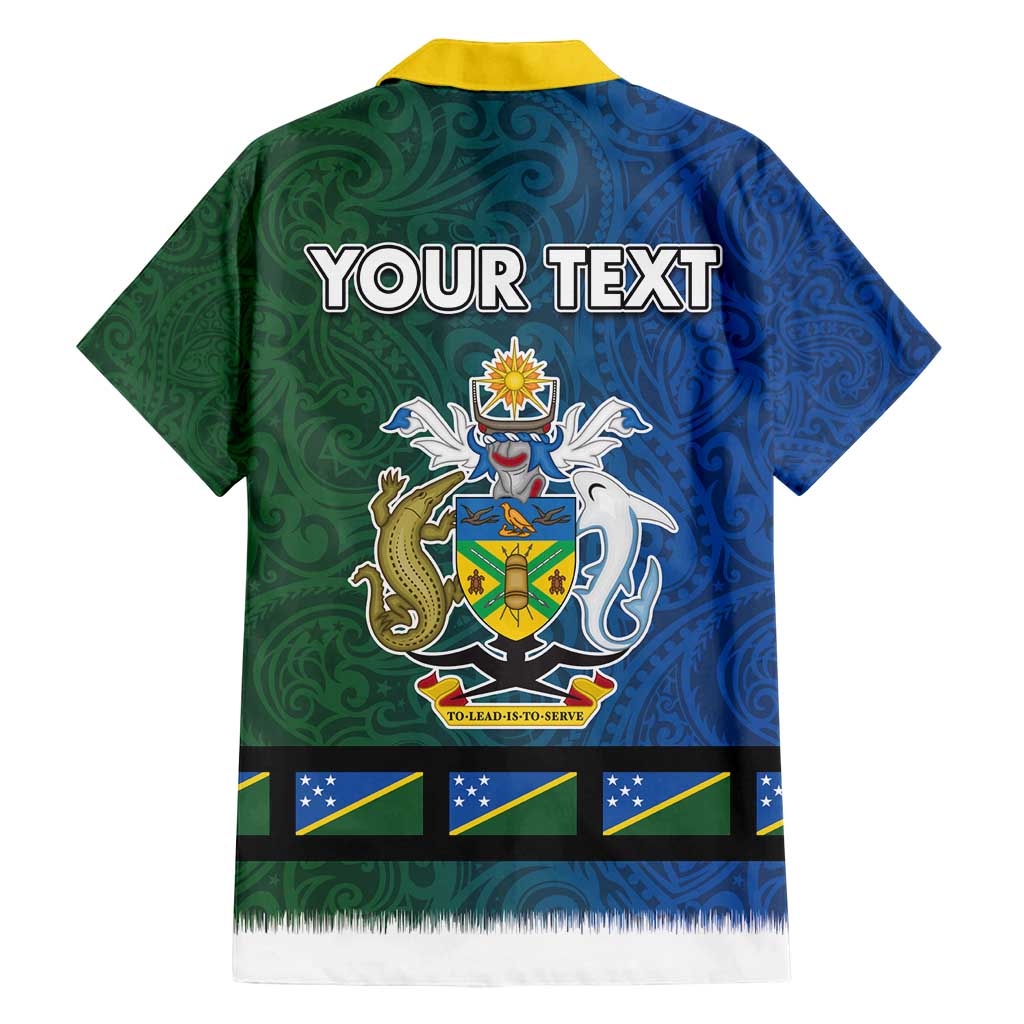 Solomon Islands Merry Christmas Family Matching Off Shoulder Short Dress and Hawaiian Shirt Santa Suit Style With Melanesian Pattern